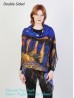 Starry Night Over the Rhone Double-sided Oil Painting Design Fashion Scarf